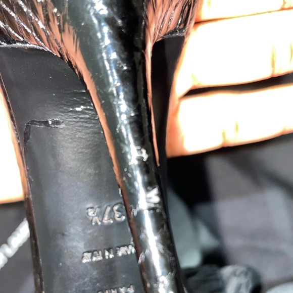 SAINT LAURENT GIPPY 110 HEELED AYERS SANDALS SIZE 37.5 NIB - Picture 10 of 13